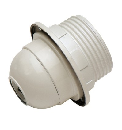 PORTALAMPARAS ROSCADO+ARANDELA E-27 B.