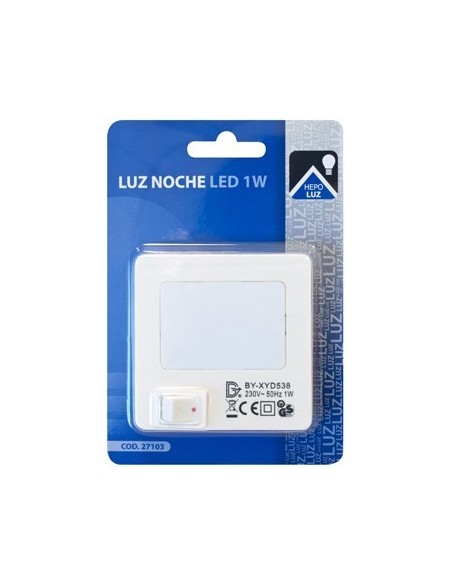 LUZ NOCTURNA HEPOLUZ CON INTERRUPTOR 27103