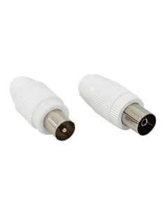 CONECTOR ANTENA COAXIAL MACHO RECTO 9.5MM PVC HEPOLUZ