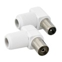 CONECTOR ANTENA COAXIAL MACHO ACODADO 9,5MM PVC HEPOLUZ