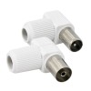 CONECTOR ANTENA COAXIAL MACHO ACODADO 9,5MM PVC HEPOLUZ