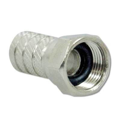 CONECTOR ANTENA COAXIAL MACHO RECTO "F" HEPOLUZ