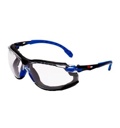 SOLUS 1101 KIT GAFAS NEGRO/AZUL PC INCOLORA INSERCION DE ESPUMA BANDA ELASTICA