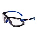 SOLUS 1101 KIT GAFAS NEGRO/AZUL PC INCOLORA INSERCION DE ESPUMA BANDA ELASTICA