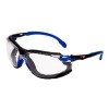 SOLUS 1101 KIT GAFAS NEGRO/AZUL PC INCOLORA INSERCION DE ESPUMA BANDA ELASTICA