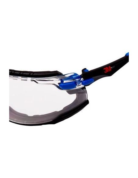 SOLUS 1101 KIT GAFAS NEGRO/AZUL PC INCOLORA INSERCION DE ESPUMA BANDA ELASTICA