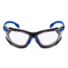 SOLUS 1101 KIT GAFAS NEGRO/AZUL PC INCOLORA INSERCION DE ESPUMA BANDA ELASTICA