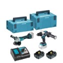 COMBO DGA504Z + DHP486Z BL 18V LXT 5AH 2 BAT. MAKPAC