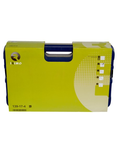JUEGO DE VASOS HEXAGONALES 3/4" (22-50MM) 17 PIEZAS