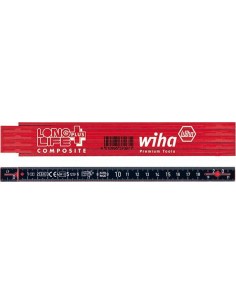 METALRO PLEGABLE 2M ROJO-NEGRO