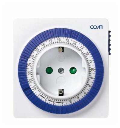 PROGRAMADOR ELEC ANALOG. DIARIO COMPACTO COATI BL