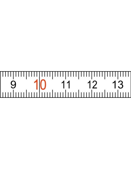 CINTA METRICA DE BOLSILLO BLANCA CON SUELA DE ACERO FINO 3MX13 MM