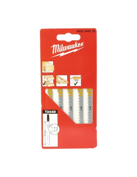 HOJA CALAR T-244 D CORTES CURVOS 75 MM PASO 4 MM 5 UD