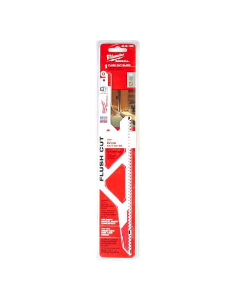 HOJA SABLE FLUSH CUT 300 MM 5TPI CORTE AL RAS MADERA CON Y SIN CLAVOS