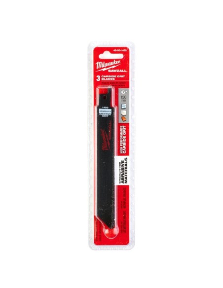 HOJA SABLE TCT. METAL Y FIBRA DE VIDRIO 150 MM 3 UD