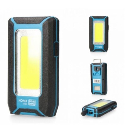 LAMPARA TRABAJO MAGNETICA 8W 500LM 6500K LED REC. KOMA 11X6X2.5MM