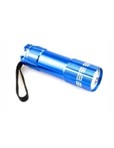 LINTERNA ALUMINIO 9 LED 50 LUMS PILAS INCLUIDAS