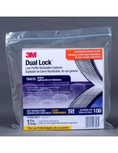 VELCRO DUAL LOCKA25MM X 3M X 1,7MM TRANSPARENTE TB4570