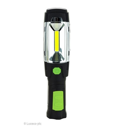 LAMPARA TRABAJO LED 3W 300LM 6500K REC. USB PL NEG/VER LUCEC