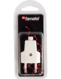CLAVIJA ELEC 60X147X30 10A-250V POLIC BL FAMAT