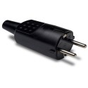 CLAVIJA 4,8MM CAUCHO 16A-250V NEGRO 1104