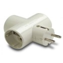 ADAPTADOR TRIPLE TT CERAMICA 16A-250V 1303