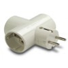 ADAPTADOR TRIPLE TT CERAMICA 16A-250V 1303