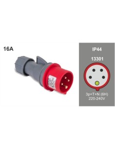 CLAVIJA 3P+N+T 16A 380-415V IP-44 13301