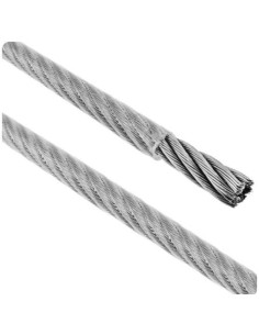 CABLE PLASTIFICADO CRISTAL 6X8 6X19-FC