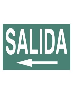 SEÑAL PVC FOTOLUMINISCENTE CLASE B A4 SALIDA IZQUIERDA
