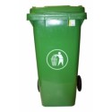 CONTENEDOR BASURA 120 LT VERDE CON RUEDAS