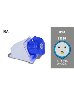BASE SUPERFICIE 2P+T 16A 220V IP44