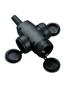 BASE AEREA ELEC TRIPLE TT TAPA IP44 GOMA NE FENOPL.