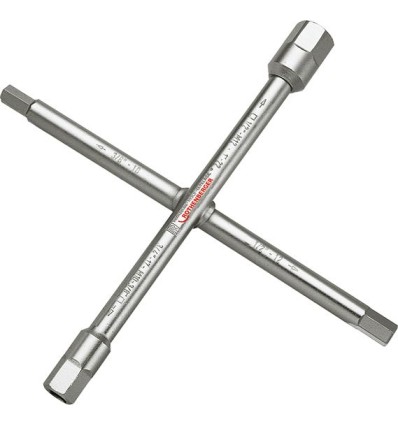 LLAVE CRUCETA SANITARIOS 3/8-1. PULGADAS