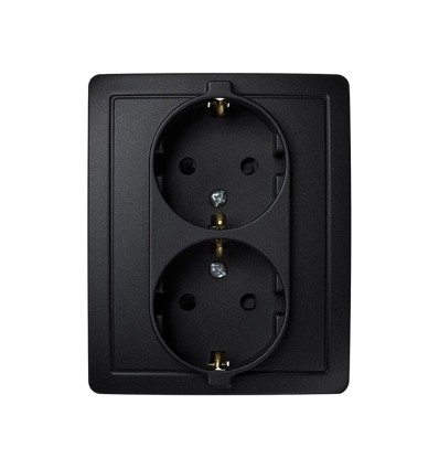 BASE ENCHUFE ELEC 37X105X165MM DOBLE SCHUKO TT EMPOTRAR GRAF