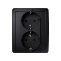 BASE ENCHUFE ELEC 37X105X165MM DOBLE SCHUKO TT EMPOTRAR GRAF