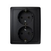 BASE ENCHUFE ELEC 37X105X165MM DOBLE SCHUKO TT EMPOTRAR GRAF