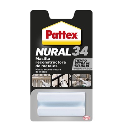 Masilla reconstructora metales NURAL-34 50 gr