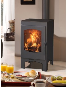 ESTUFA LEÑA ECODESIGN 690X360X431MM S/120-125MM LUGANO PANAD