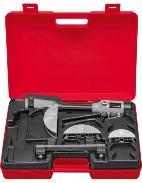 CJTO. DOBLADORA TUBO MANUAL HIDRAULICO HIDRO-POLO INOXIDABLE SET 15-18-22