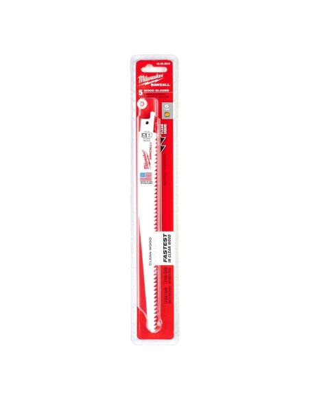 HOJA SABLE MADERA Y PLASTICO 230 MM 6TPI 5 UD