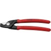 CIZALLA PARA CABLE CON MANGOS DE PLASTICO 160MM FORMA ESTRECHA CABEZA