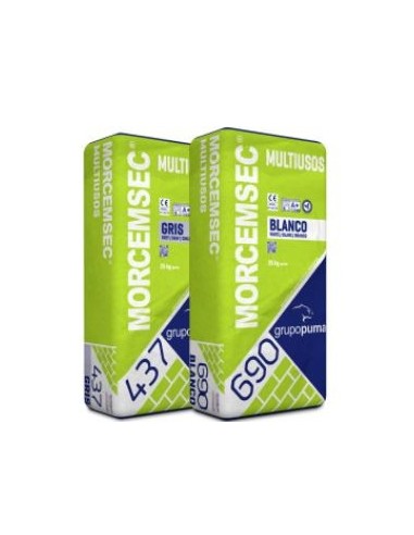 SACO MORTERO SECO MORCEMSEC MULTIUSO GRIS 437 GP CSIV W0 25 KG