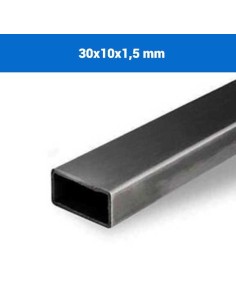 TUBO RECTANGULAR 30X10X1.5MM X 6MT