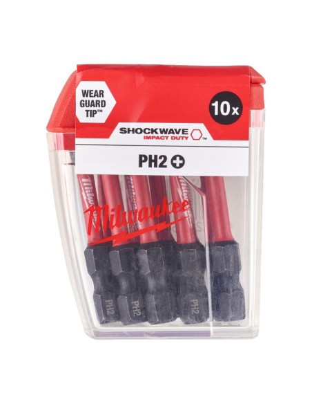 PUNTA IMPACTO SHOCKWAVE PH2X50MM 10 UD