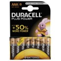 PILA ALCALINA LR03 AAA 1,5V POWER PLUS DURACELL 8 PZ