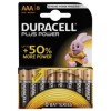 PILA ALCALINA LR03 AAA 1,5V POWER PLUS DURACELL 8 PZ