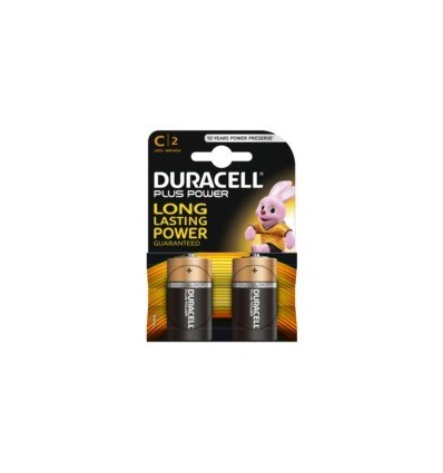 PILA ALCALINA LR14 1,5V C POWER PLUS DURACELL 2 PZ