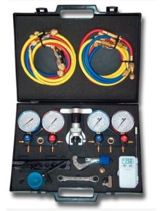 MALETIN MANOMETRO TKR-410A-R22-R32-134A-404A-407C GASES REFRIGERANTES