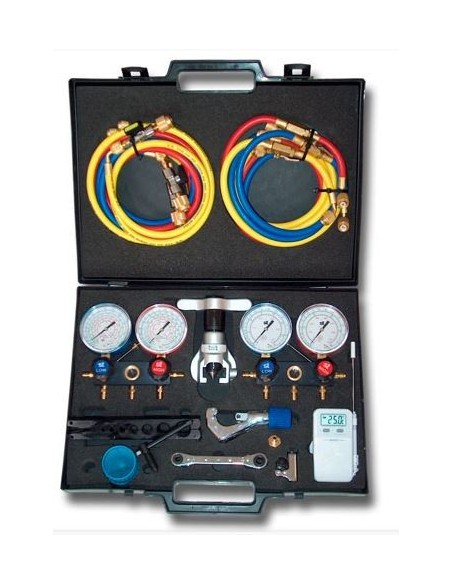 MALETIN MANOMETRO TKR-410A-R22-R32-134A-404A-407C GASES REFRIGERANTES